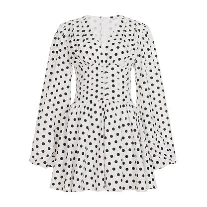 Embry Polka Dot Puff Sleeve Dress