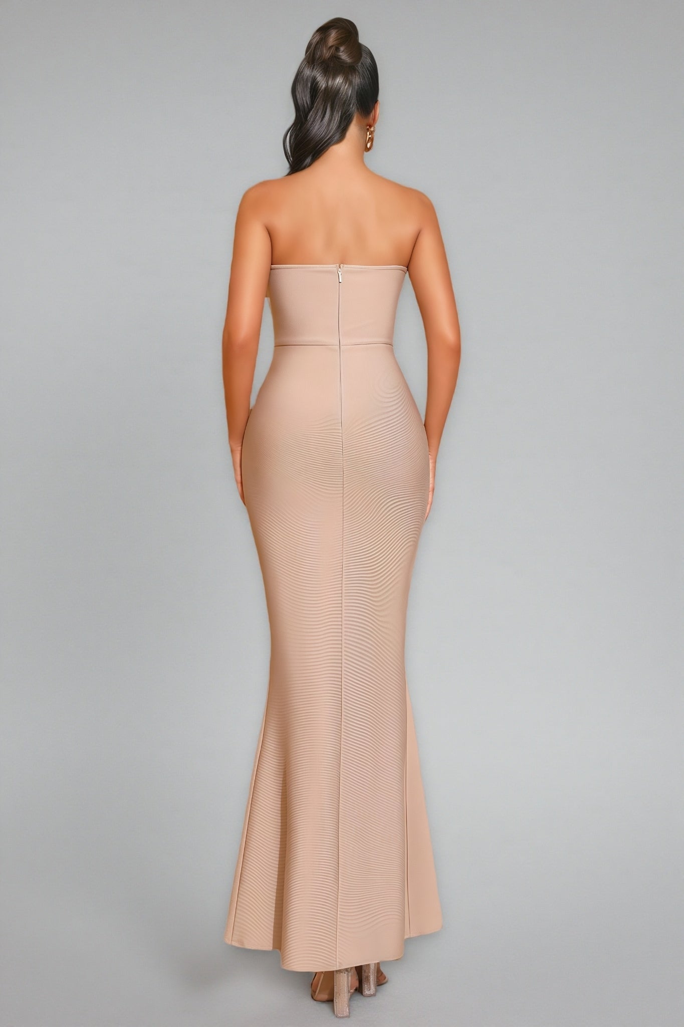 Iuana Sleeveless Beaded Bandage Maxi Dress