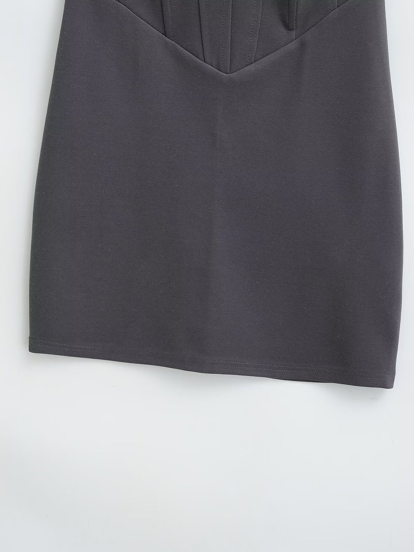 Gray – Strapless Bodycon Sexy Dress