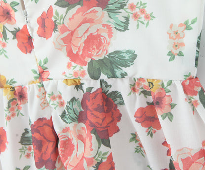 Floral – Backless Spaghetti Strap Dress