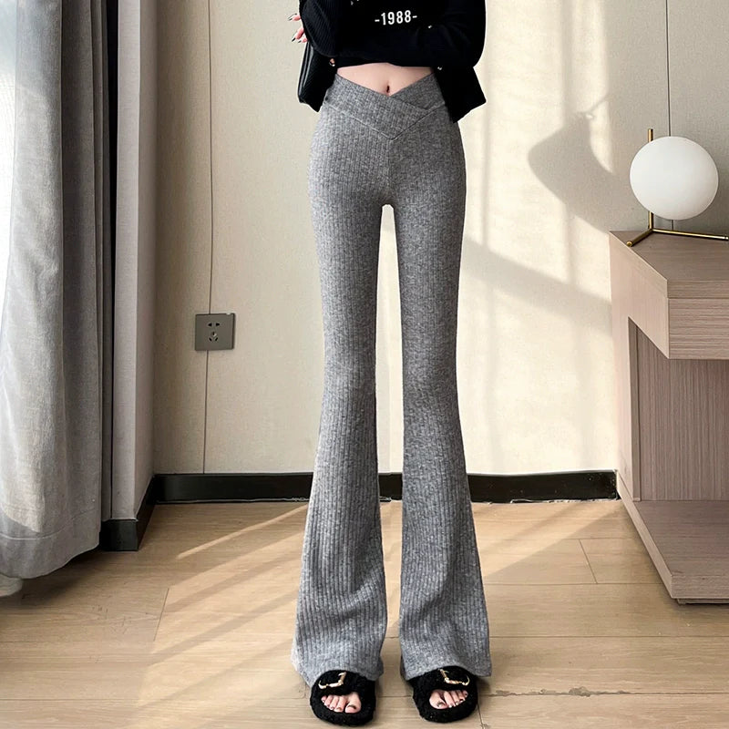 Makeda Knitted Flare Pants