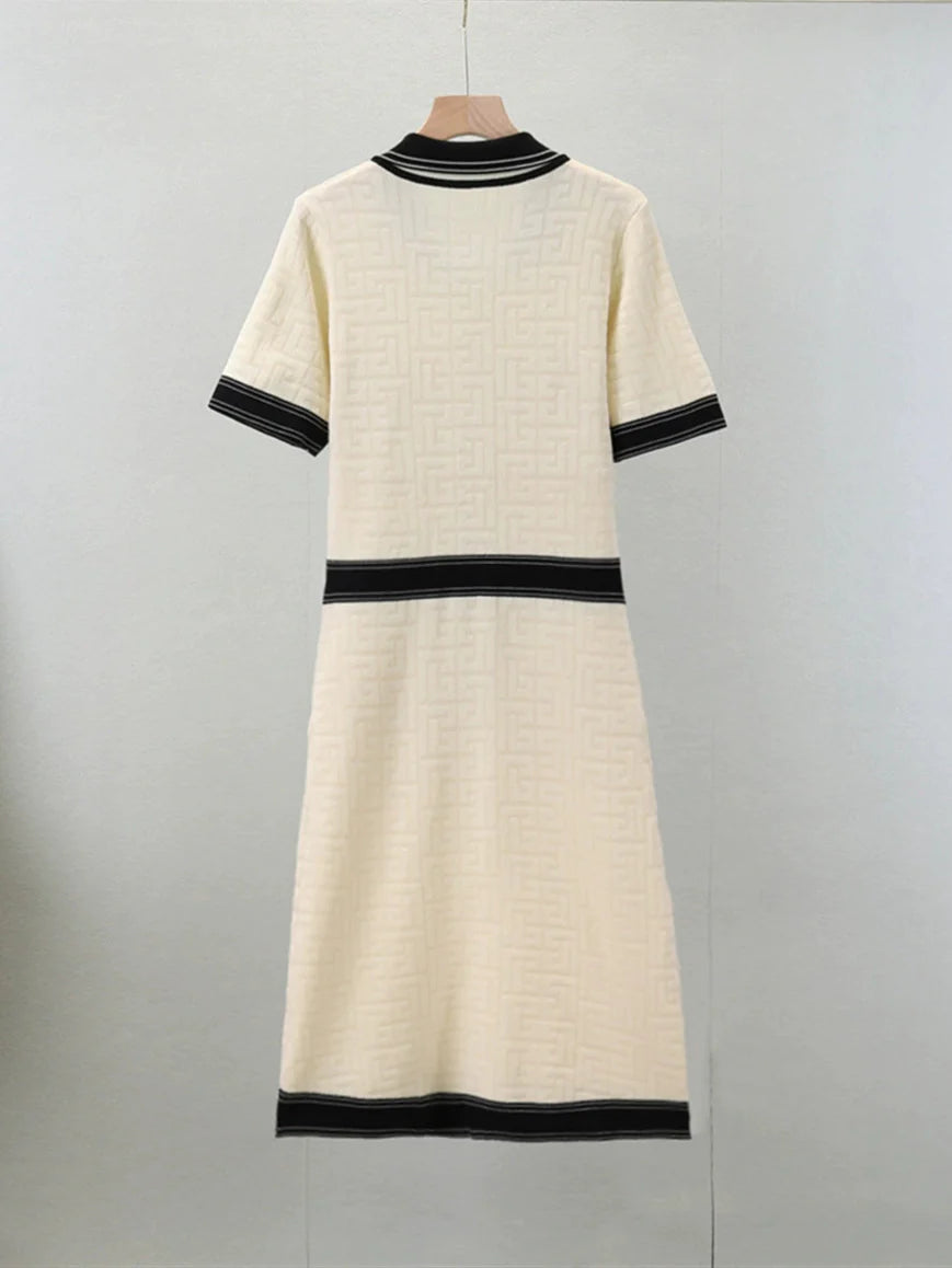 Apricot – Elegant Slim-Fit Socialite Dress