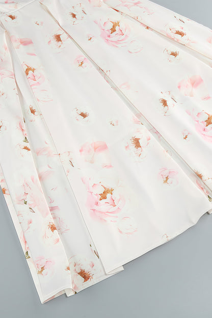 Jerra Peony Corset Midi Dress