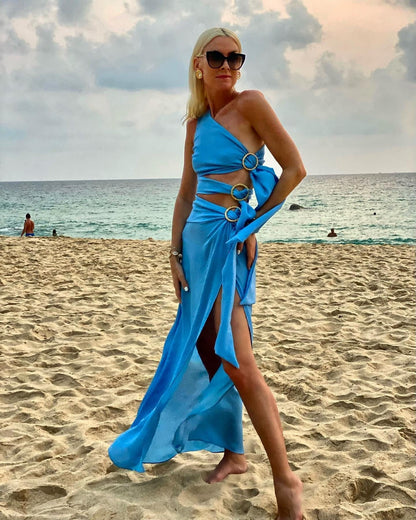 Strap Irregular Asymmetric Sleeveless