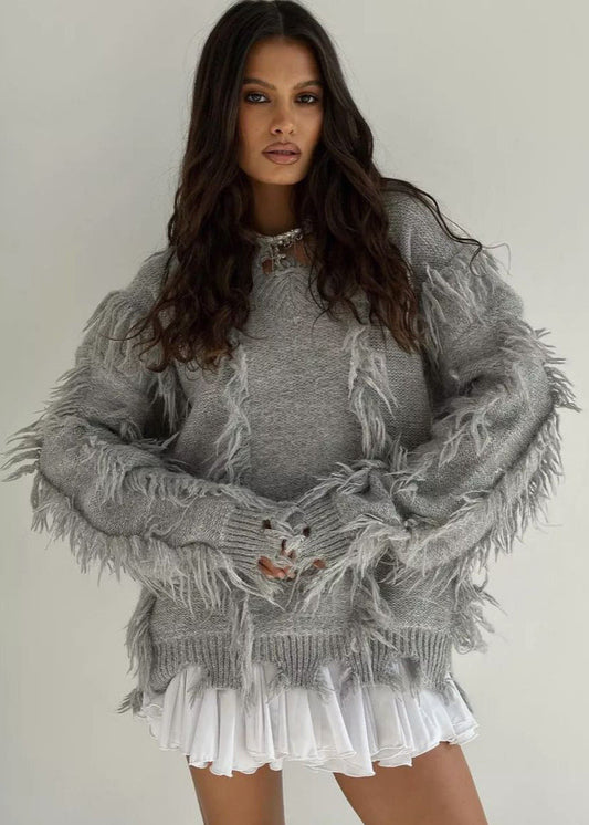 Fringe Knit Sweater