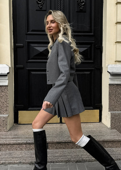 Urban Edge - Pinstripe Two-Piece Set