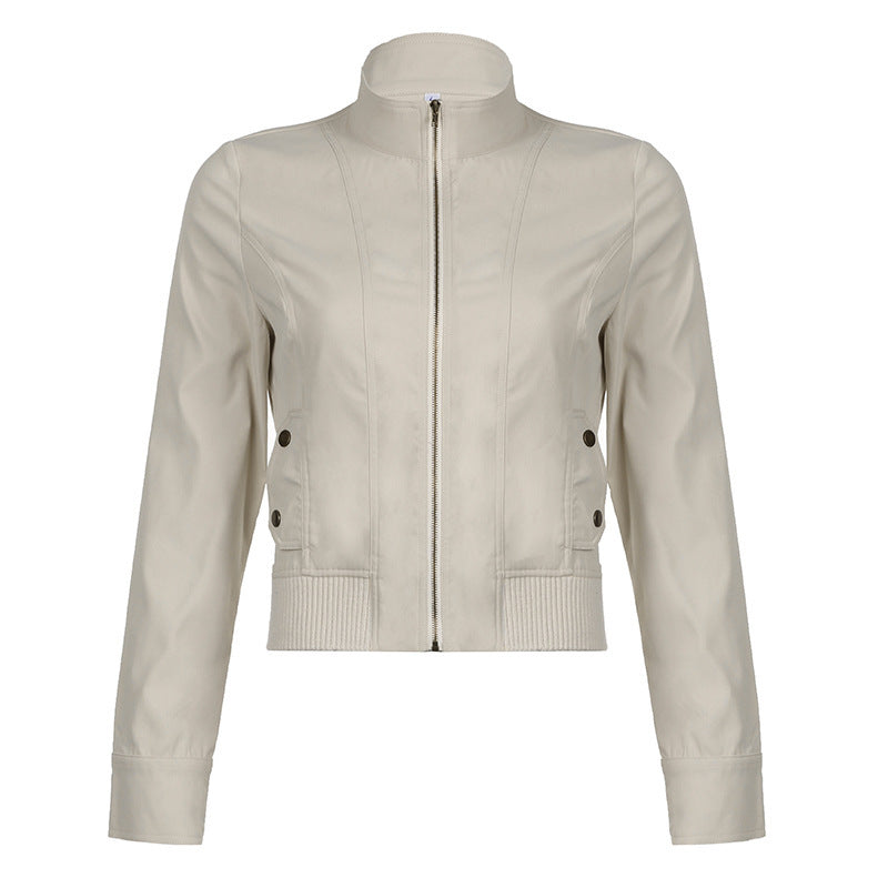 Carlynn Striped Bomber Jacket