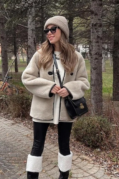 Lambskin Loose Jacket