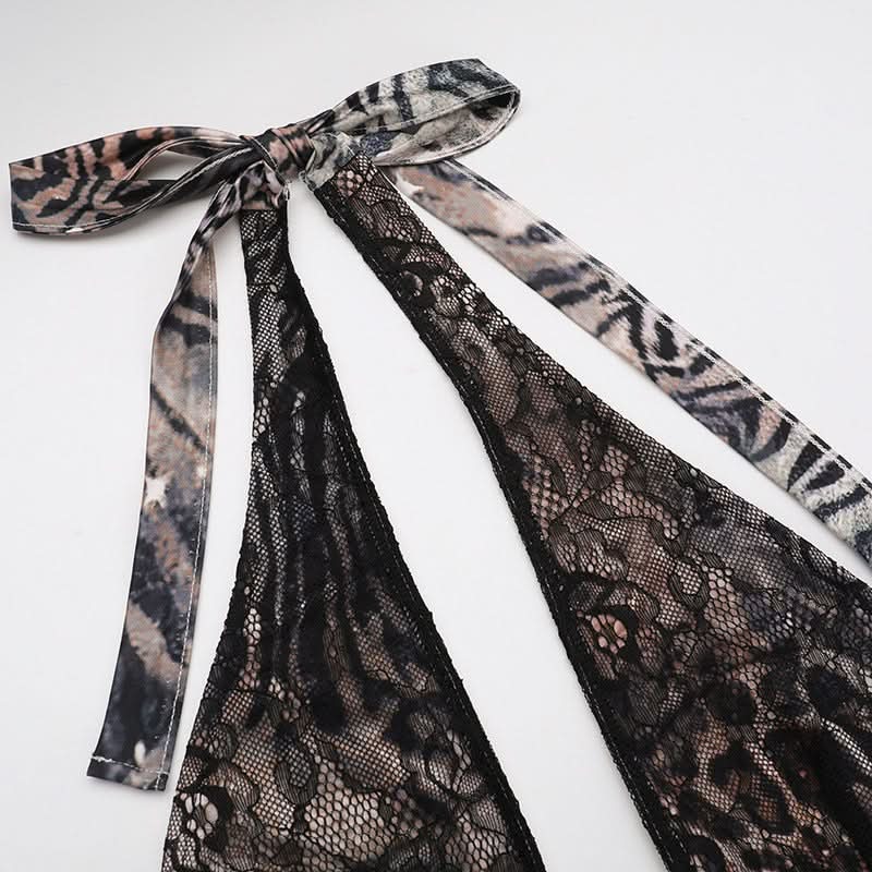 Halter v neck leopard print slit ruffle maxi dress