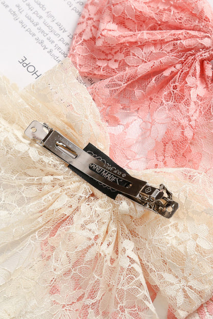 Double Bowknot Lace Hair Clip