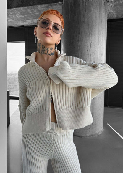 Ribbed Knit Lounge Set