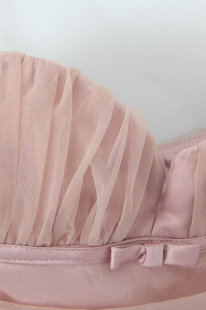 Myrna Bowknot Mesh Mini Slip Dress