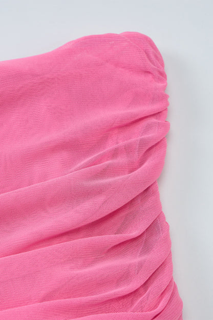 Janet Off Shoulder Ruched Maxi Dress