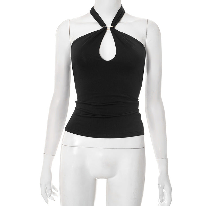 Sanya Metal Ring Halter Top