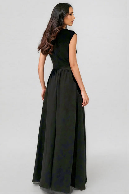 Susand Sleeveless Patchwork Maxi Dress