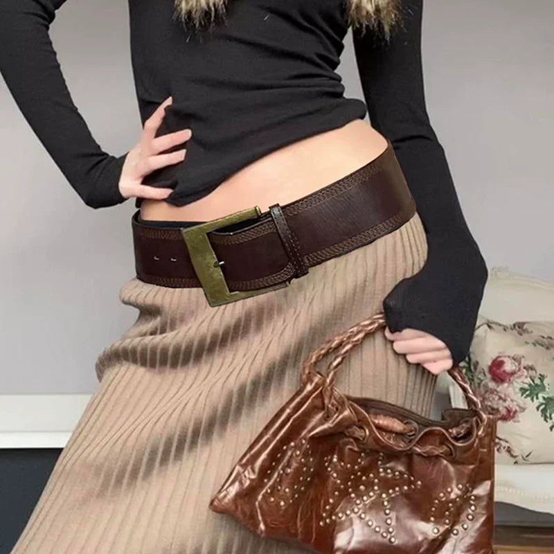 Noella Retro Metal Buckle Belt