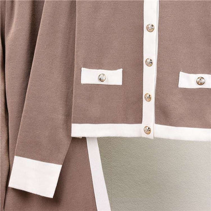 Camel – Elegant Slimming Two Piece Set