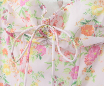 Floral - Spaghetti Strap Floral Sweet & Sassy Dress