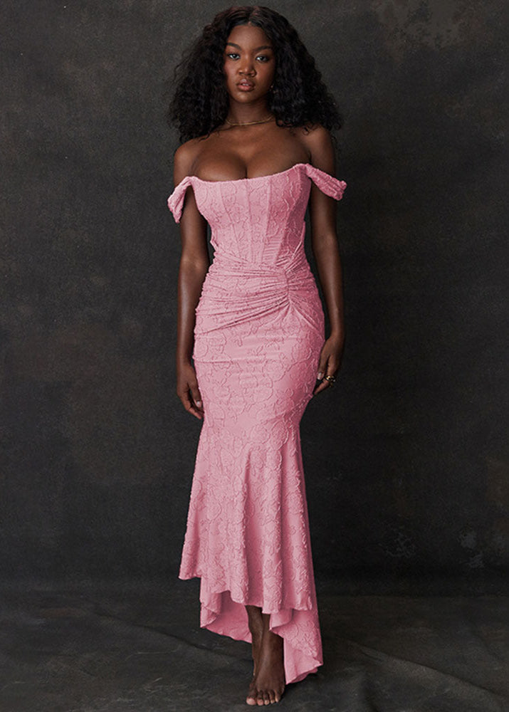 Rosalie - Off-Shoulder Lace Mermaid Dress