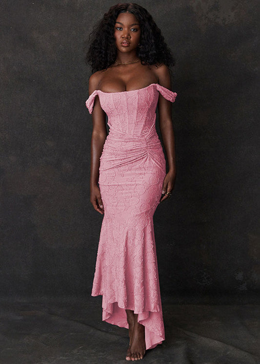 Rosalie - Off-Shoulder Lace Mermaid Dress