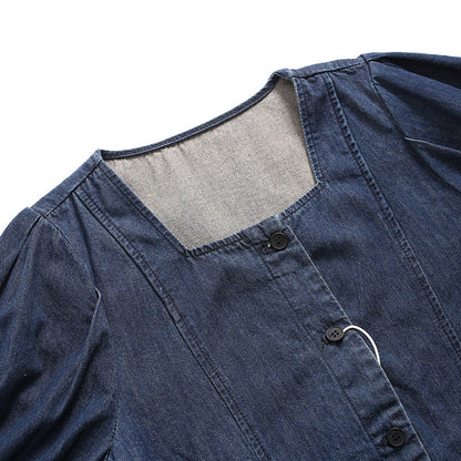 Blue – Relaxed Fit Elegant Denim Dress