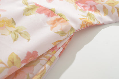 Floral – Printed Backless Spaghetti Strap Dress