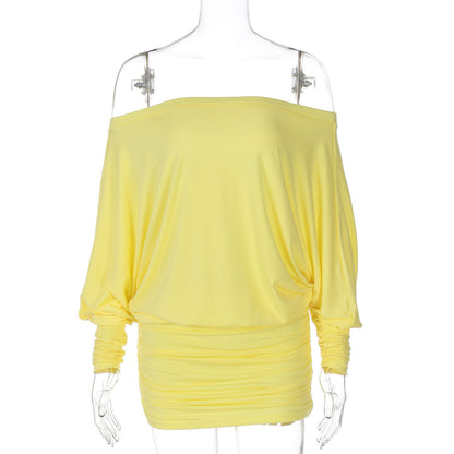 Aaliya Off Shoulder Ruched Mini Dress