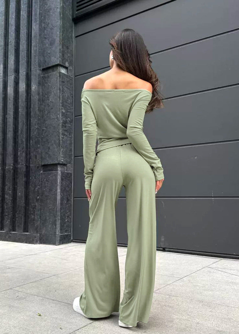 Sienna - Off-Shoulder Wide-Leg Set