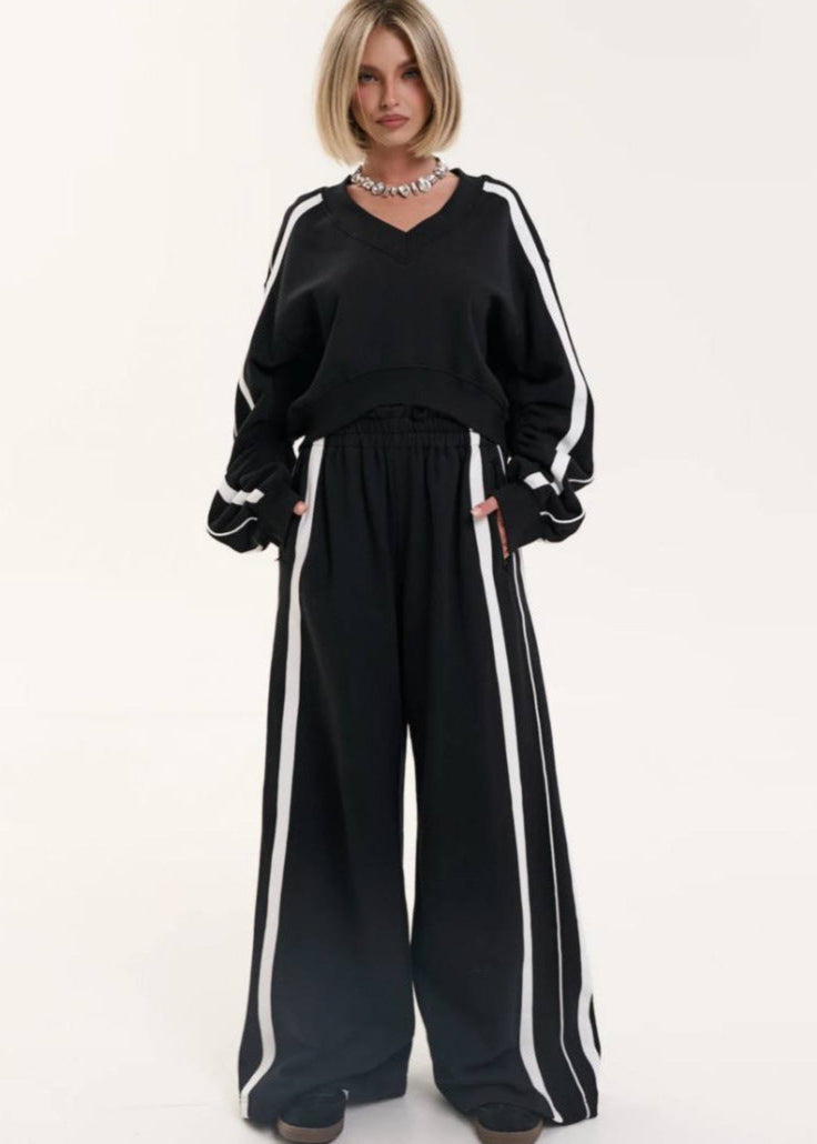 Striped Relaxed Fit Two-Piece Set