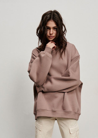 Oversized Green Sweatshirt - Relaxed Street Style