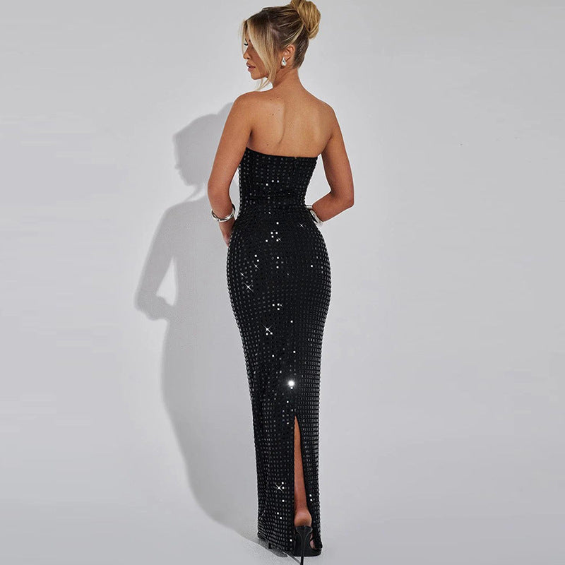 GracefulBackless Slim Fit Split Tube Top