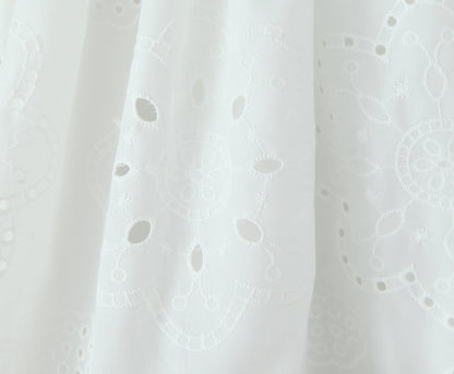 White – Hollow Out Cute Casual Dress