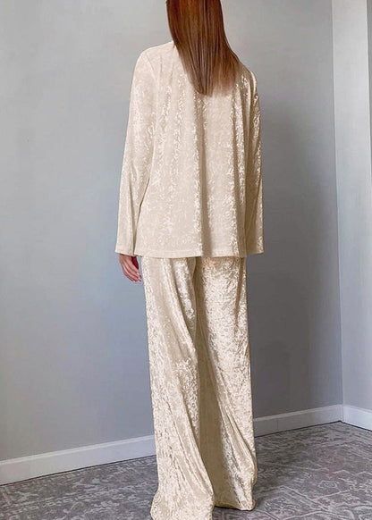 Velvet Luxe Lounge Set - Two-Piece Relaxed Fit Pajama Set