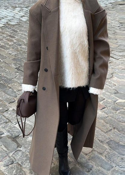 Stella Oversized Double-Breasted Wool Coat