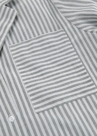 Emilia - Striped Cotton Pajama Set