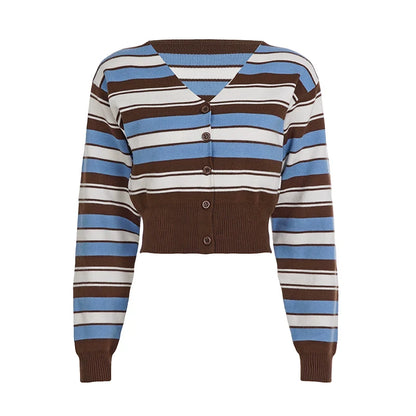 Blakelynn Striped Button Cardigan