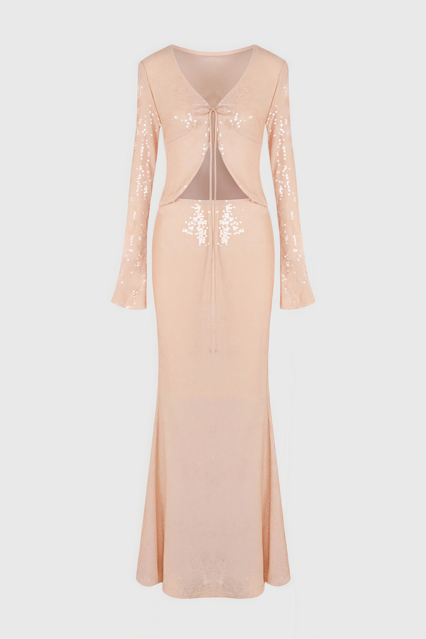 Jacksda Sequined Fishtail Maxi Dress Set