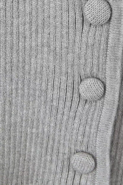 Bowknot Ribbed Three-piece Knitted Set