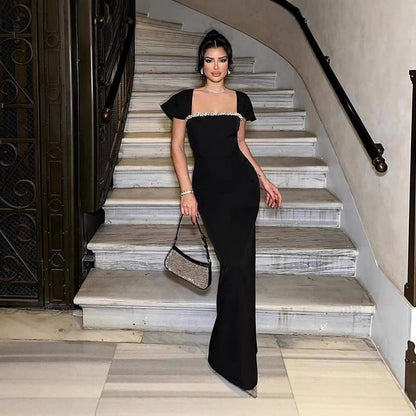 Sexy Waterfall Rhinestone Bandage Dress Prom Dress