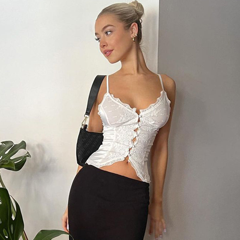 Josie Lace Trim Top