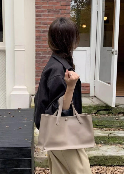 Aria - Minimalist Faux Leather Tote Bag