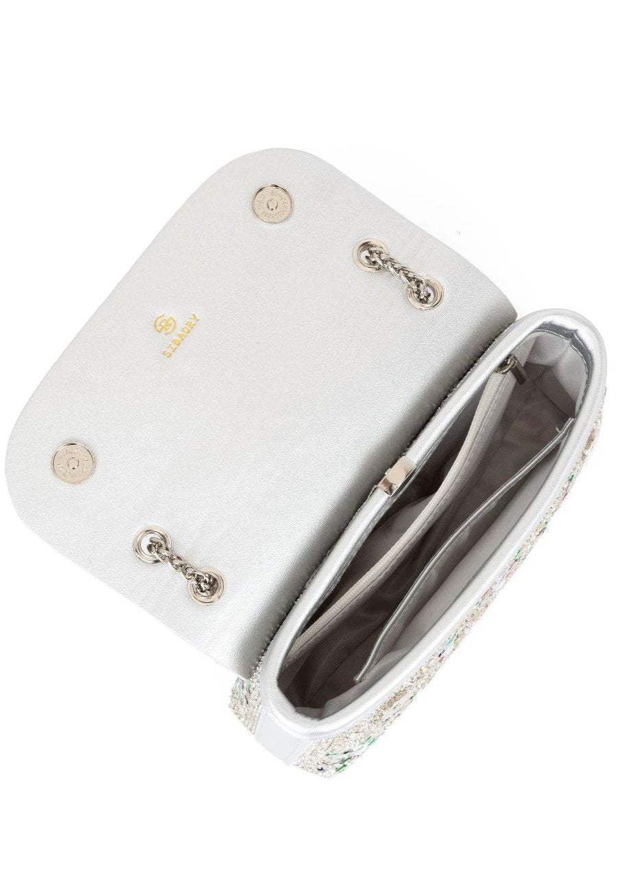 Soleil - Gold Crystal Chain Shoulder Bag