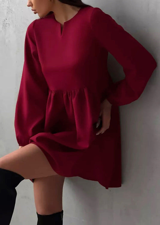 Emma - Long Sleeve Babydoll Dress