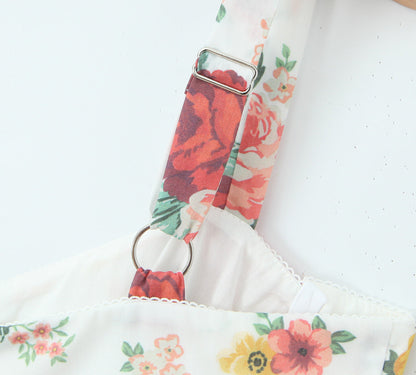 Floral – Backless Spaghetti Strap Dress