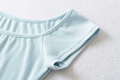 Blue – Slim Fit Off-Shoulder Bodycon Dress