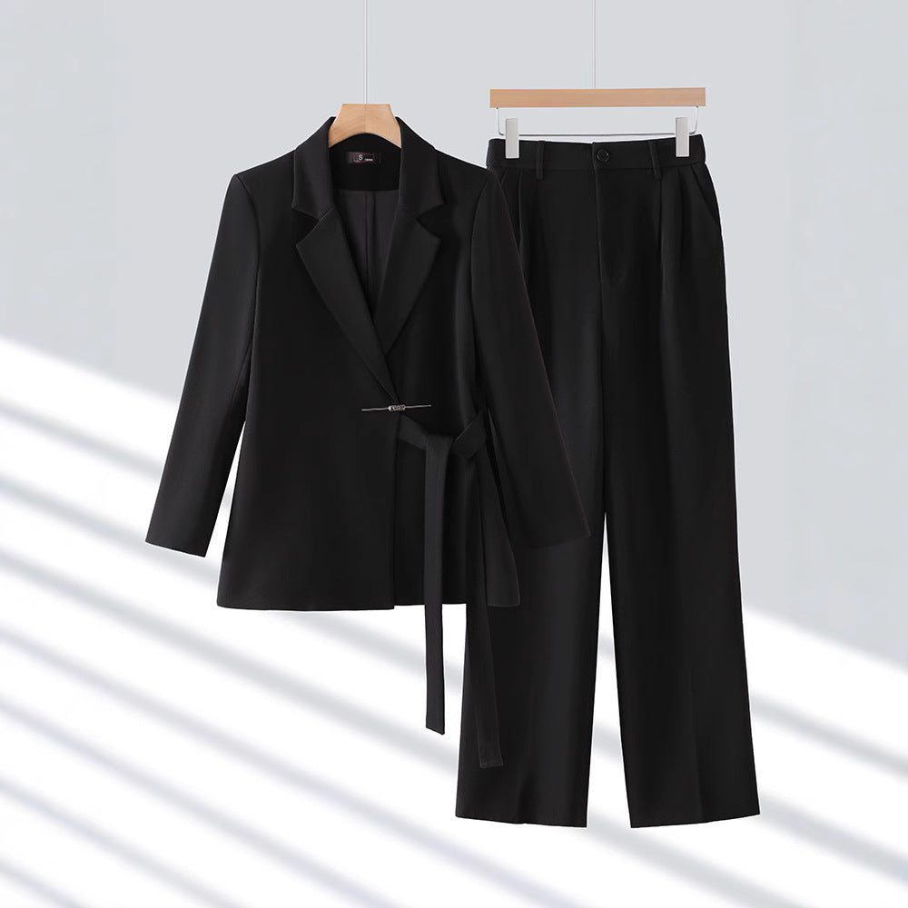 | Women's Tailored Suit Set, Long Blazer