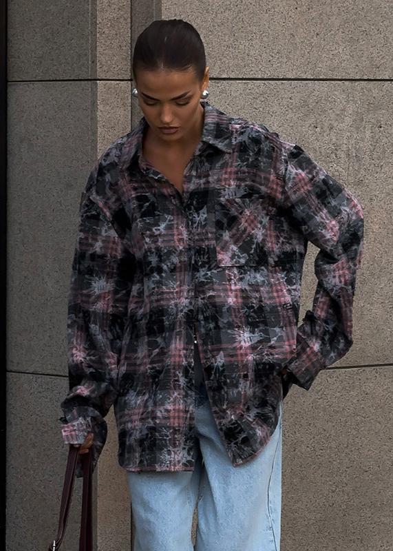 Twilight Plaid Oversized Shirt