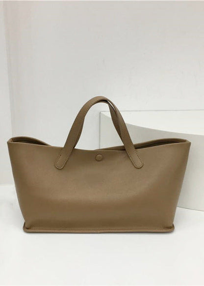 Aria - Minimalist Faux Leather Tote Bag
