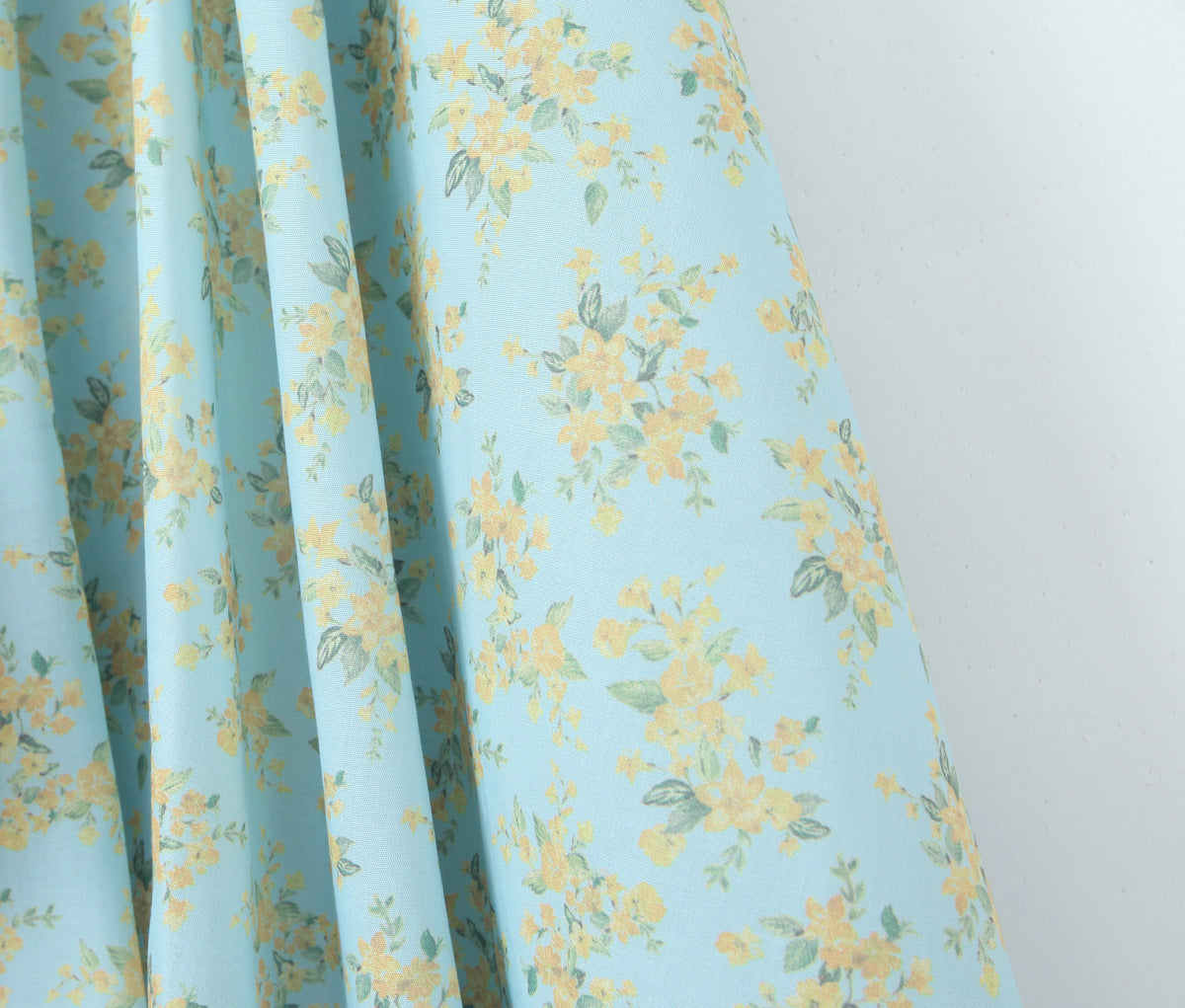 Blue - Sexy Floral Halter Neck Dress