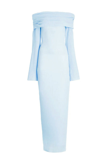 Liz Off Shoulder Maxi Knit Dress